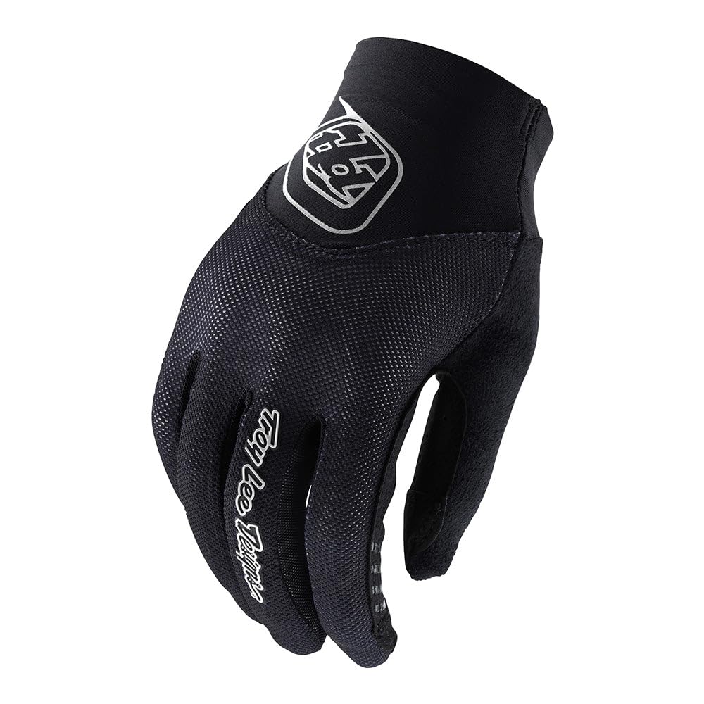Troy Lee Designs Motocross Motorcycle Dirt Bike Racing Mountain Bicycle Gloves, Womens ACE 2.0 Glove (Black, Large)