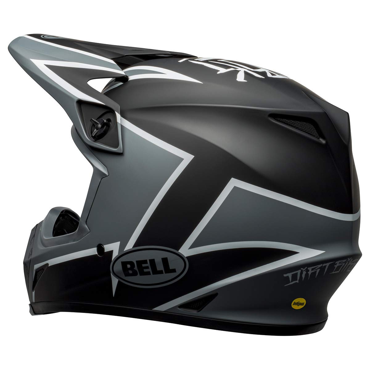 Bell Mx-9 Mips Dirt Helmet (Twitch Matte Black/Gray/White - 2X-Large)
