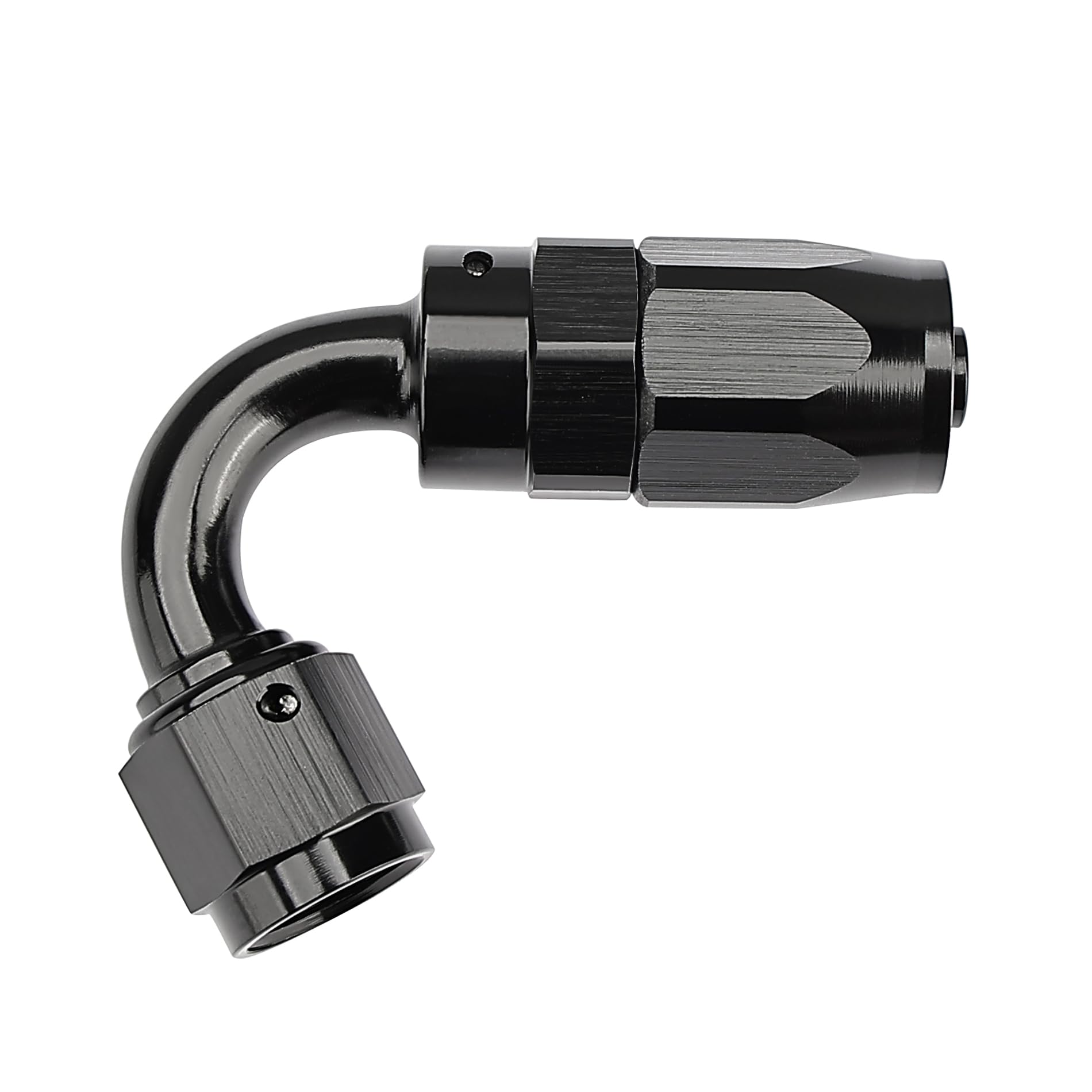 Evil Energy 6An Hose End Fitting 120 Degree Swivel For Cpe Braided Fuel Hose Black