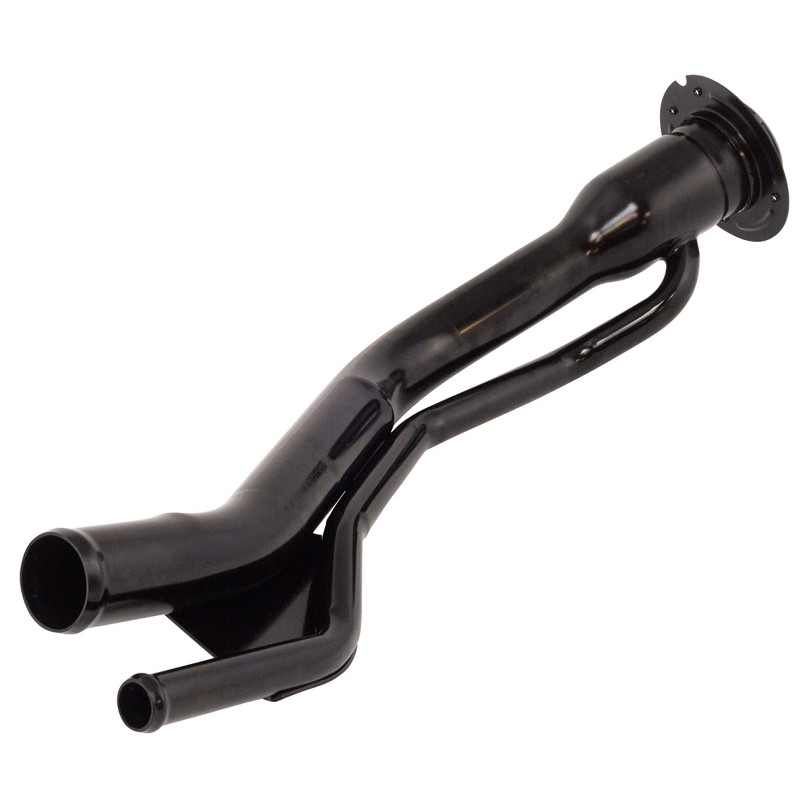 TRQ Fuel Tank Filler Neck - Alloy Steel, Compatible with 2000-2005 Ford Excursion, Model FNA07536, Black