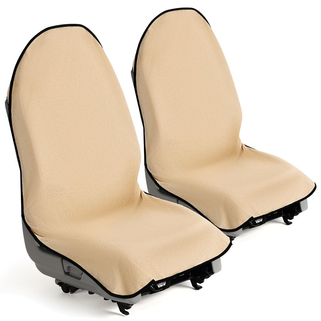 Lebogner Car Seat Towel Cover For Post Gym Workout, Running, Swimming, And Hiking, 2 Pack Universal Fit Anti-Slip Waterproof Swe