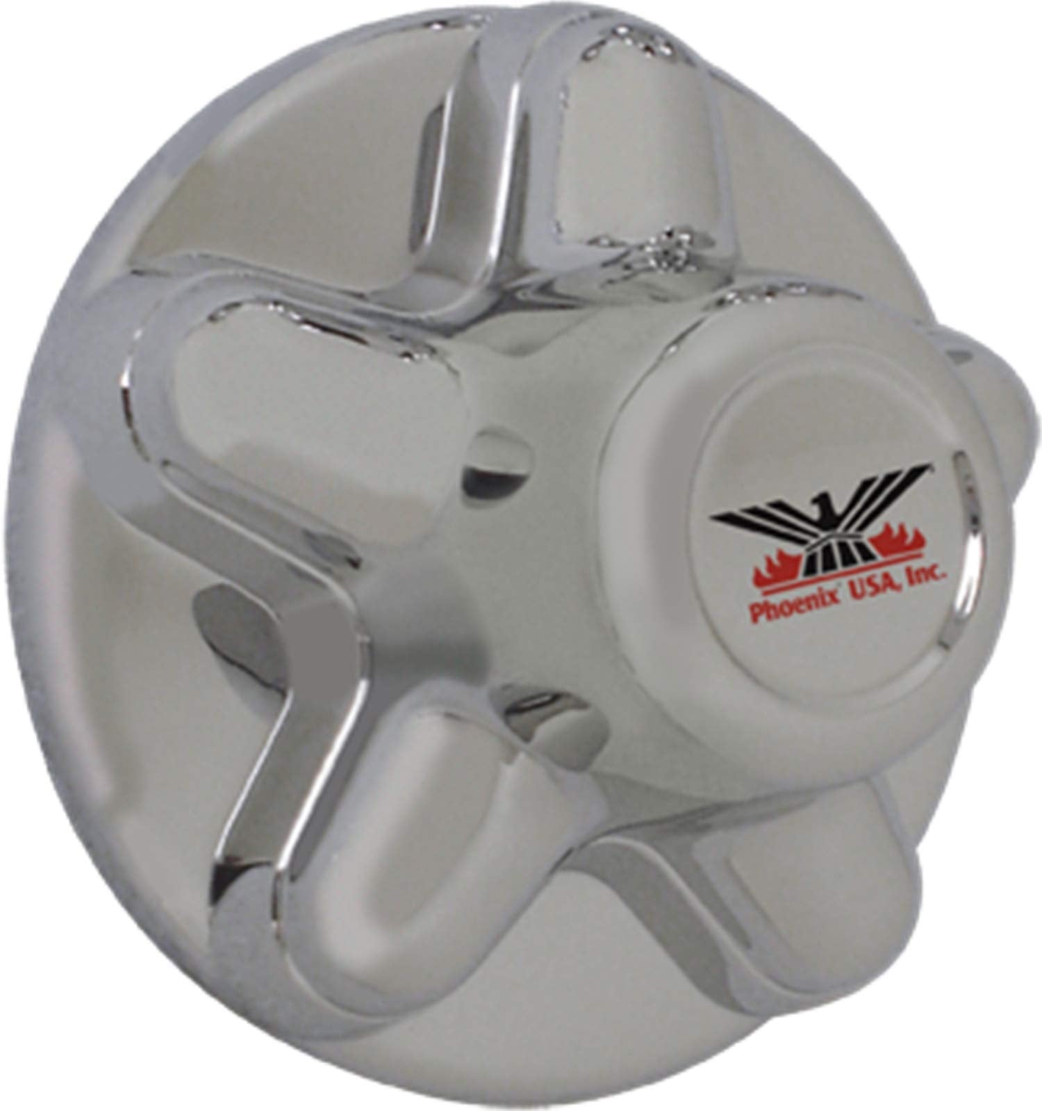 Phoenix USA QT545CHS 4.5" 5-Lug Hub Cover, Silver, Durable Acrylonitrile Butadiene Styrene Material