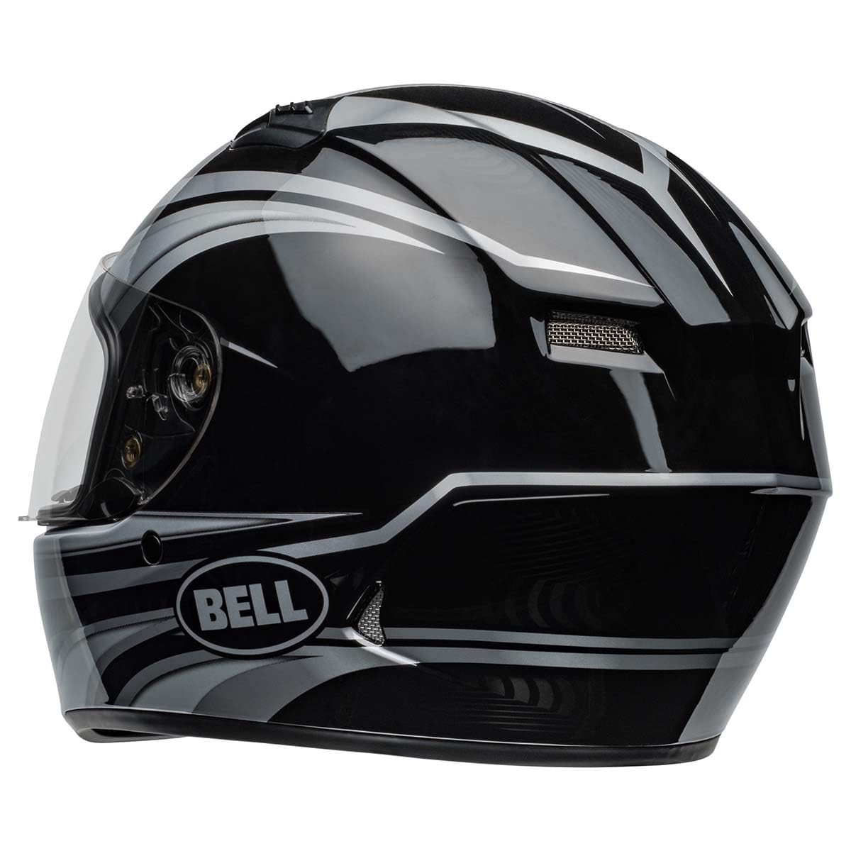 Bell Qualifier Full-Face Motorcycle Helmet (Gloss Conduit Silver/Black - Small)