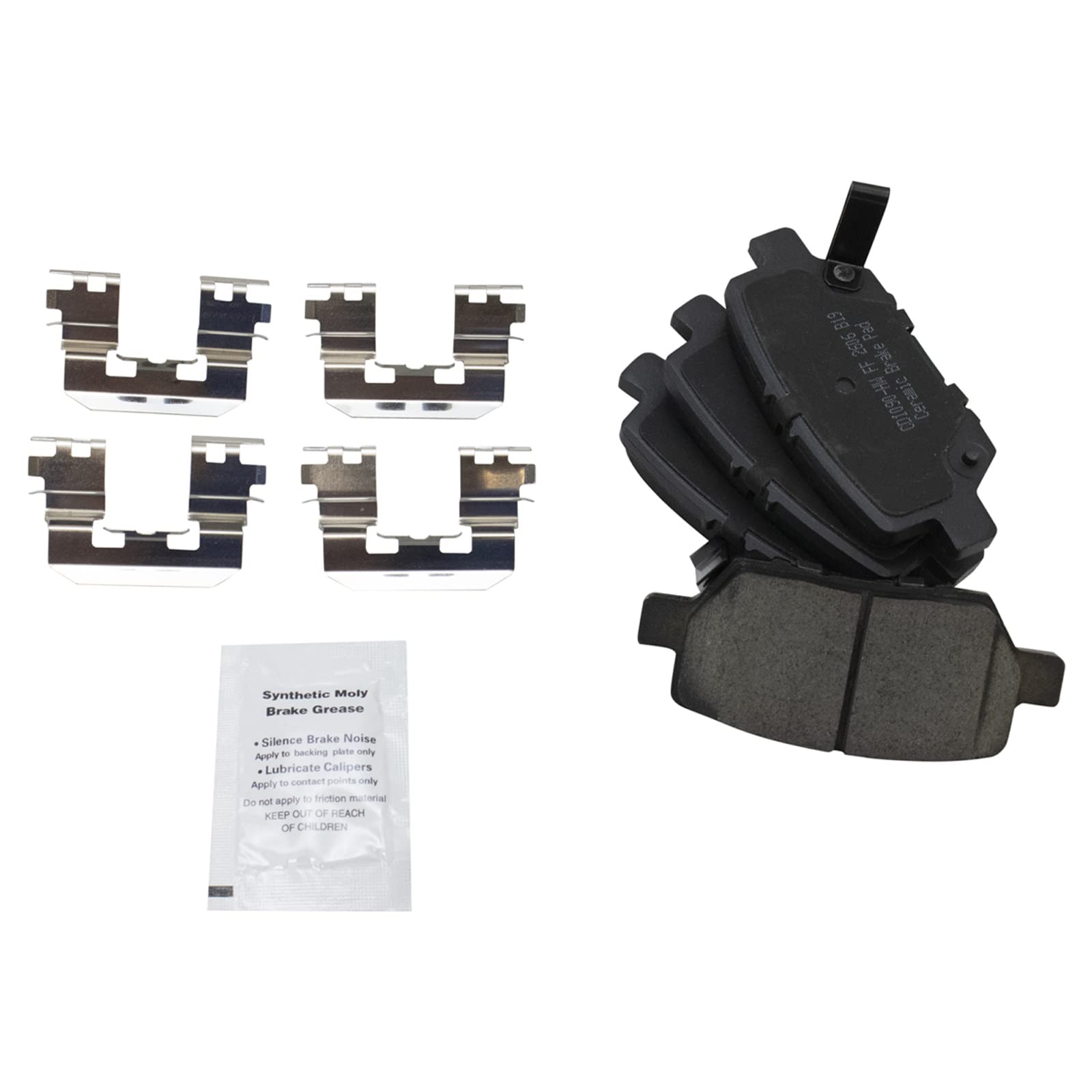 Trq Rear Brake Pad & Rotor Kit Brake Pads Brake Rotor Parking Brake Shoe Set Ceramic Compatible With 2005-2012 Acura Rl