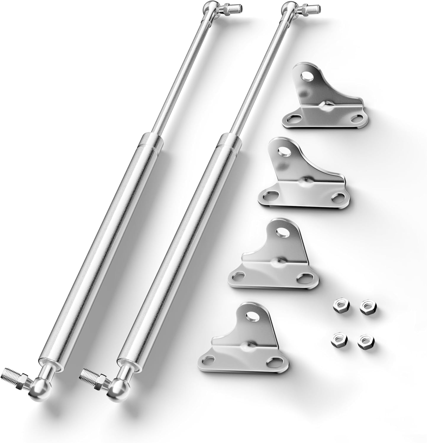 Vepagoo 20 Inch 150Lb/667N Stainless Steel Gas Struts Shock For Boat Hatch, Marine Spring Prop Lift Support With Brackets For Rv