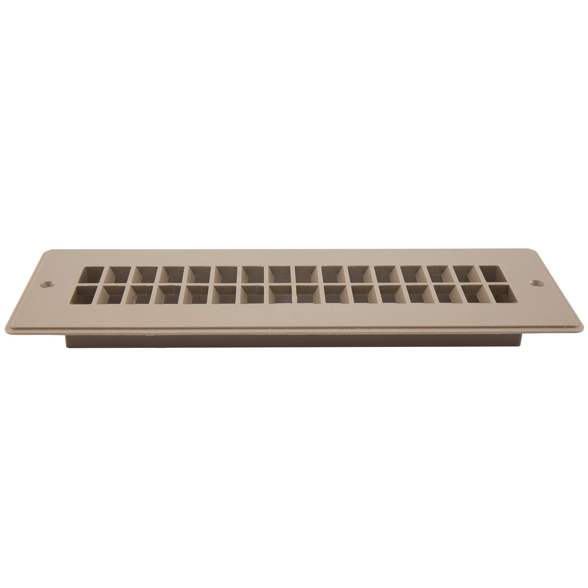 RecPro RV Floor Register Vent Cover, Undampered Plastic, 2-1/4" x 10-1/8", Beige