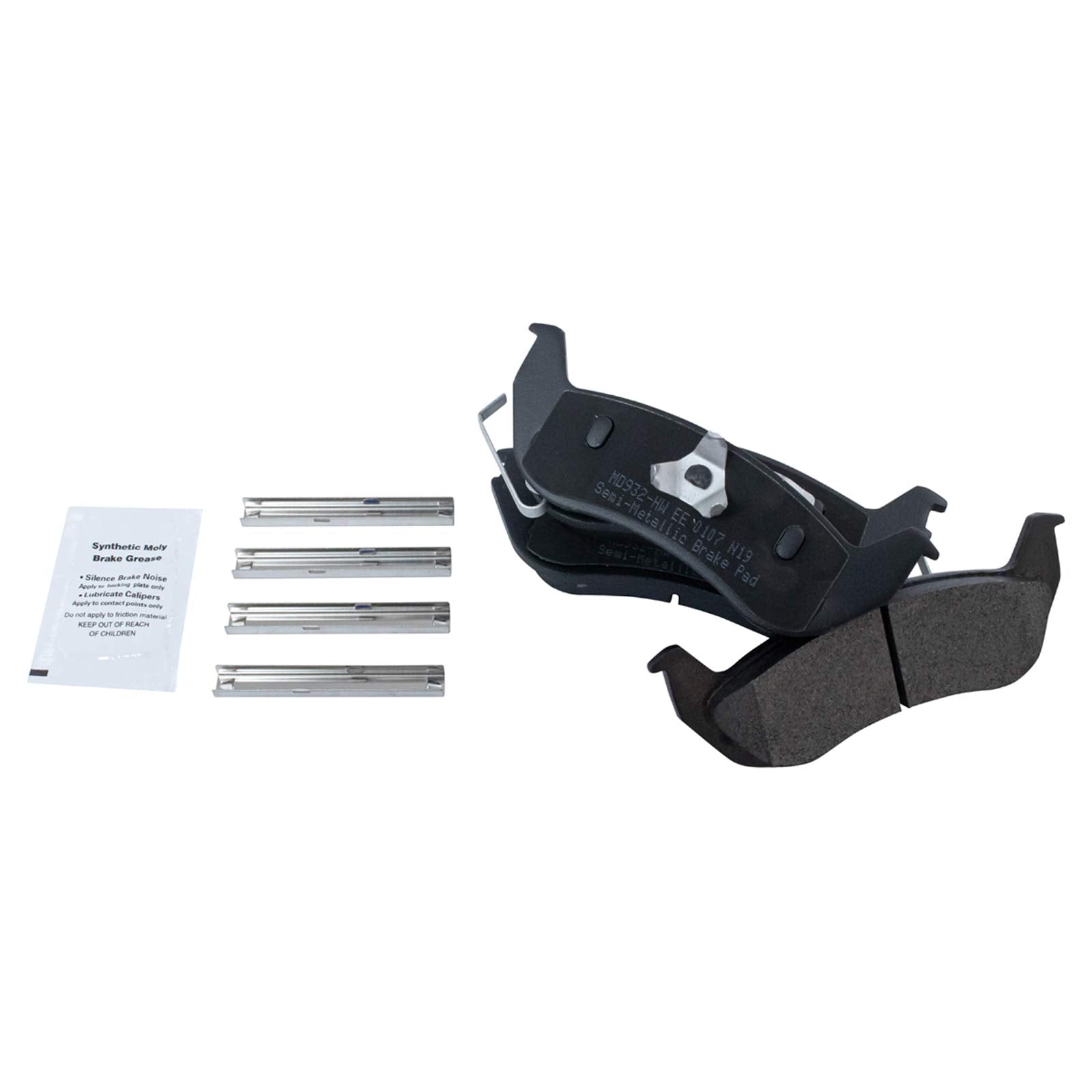 Trq Rear Brake Pad & Rotor Kit Brake Pads Brake Rotor Semi-Metallic Compatible With 2003-2011 Ford Crown Victoria Mercury Grand