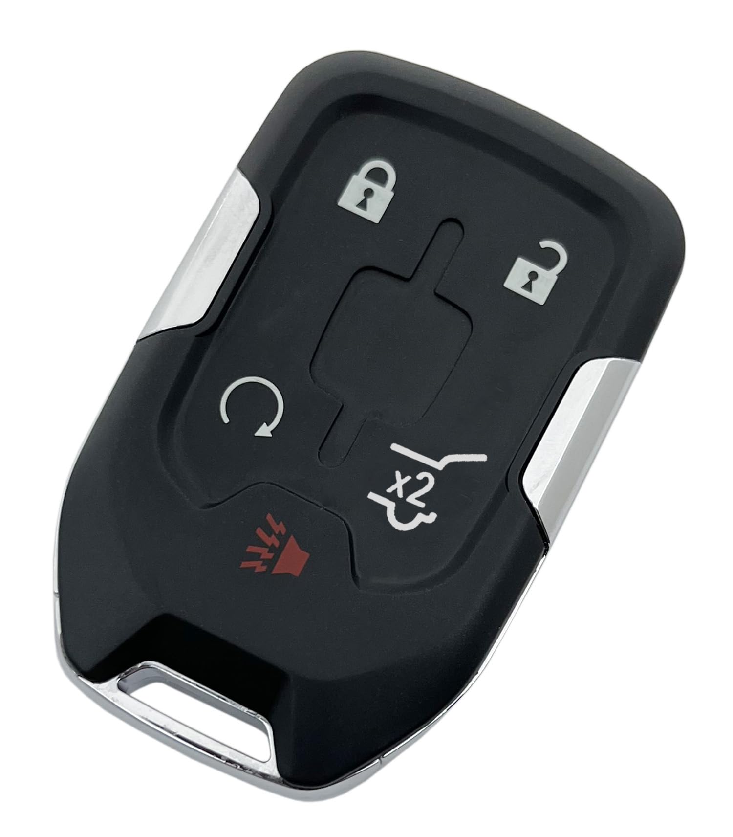 Smart Key Fob Cover Case Shell Fit For Gmc Yukon Acadia Terrain Chevy Tahoe Suburban Silverado Keyless Entry Remote Key Fob (Wit