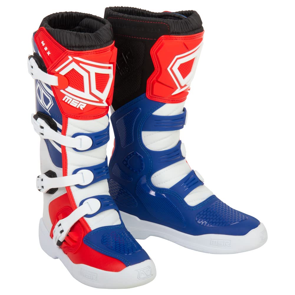 Msr M3X Motocross Boot (11, Red/White/Blue)