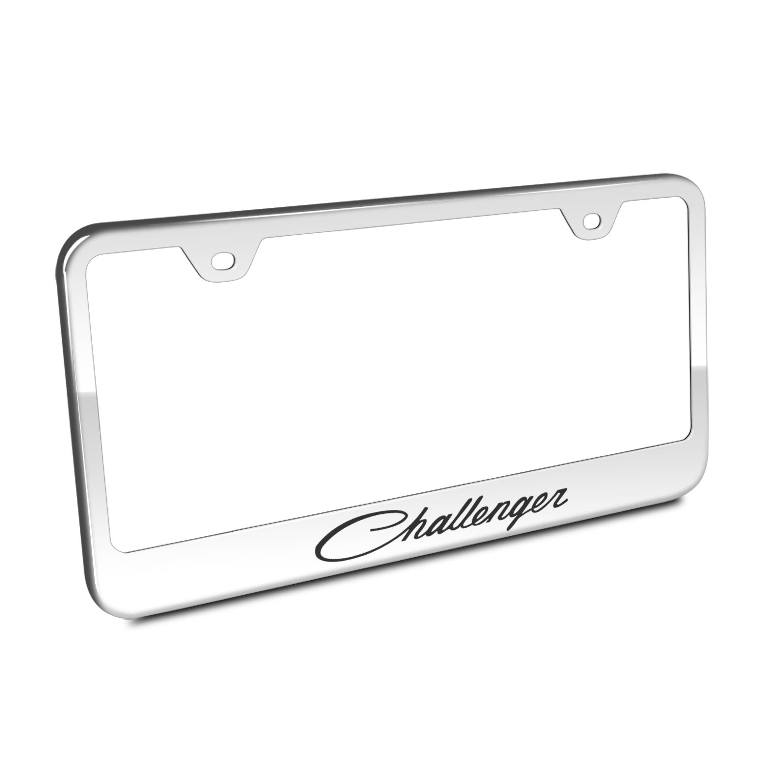 Au-Tomotive Gold, Inc. Dodge Challenger Classic Chrome Stainless Steel License Plate Frame