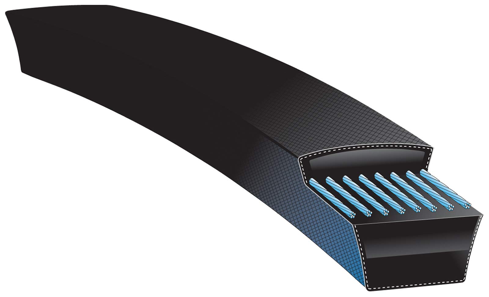 Gates B42 Hi-Power II Rubber Belt - Black, Durable & Reliable Performance
