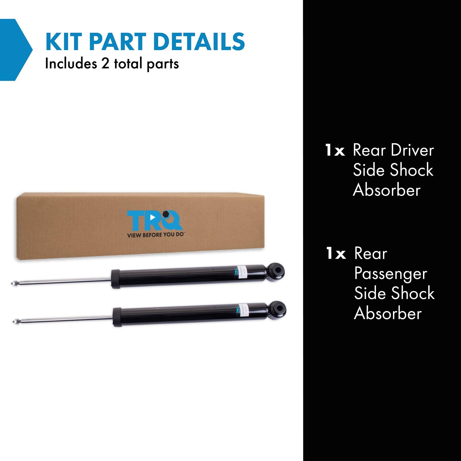 Trq Rear Shock Absorber Set Compatible With 2014-2019 Mazda Cx-5