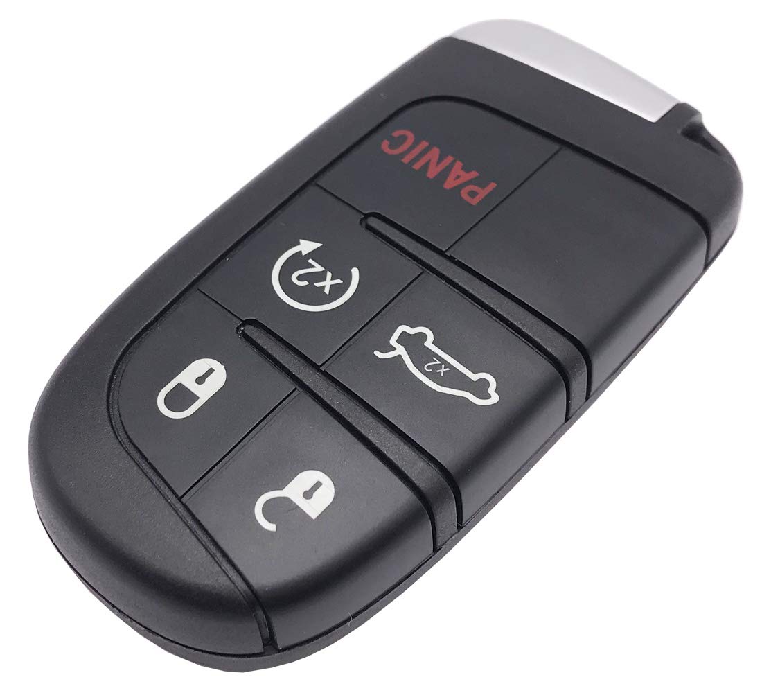 Replacement Keyless Entry Key Fob Cover Case fit for Dodge Charger Challenger Jeep Grand Cherokee Compass Renegade Patriot Grand