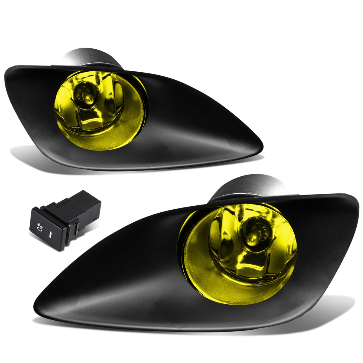 DNA MOTORING FL-ZTL-200-AM Fog Light With Switch Driver & Passenger Side Enhance visibility [Compatible with 06-11 Yaris 4-Door 