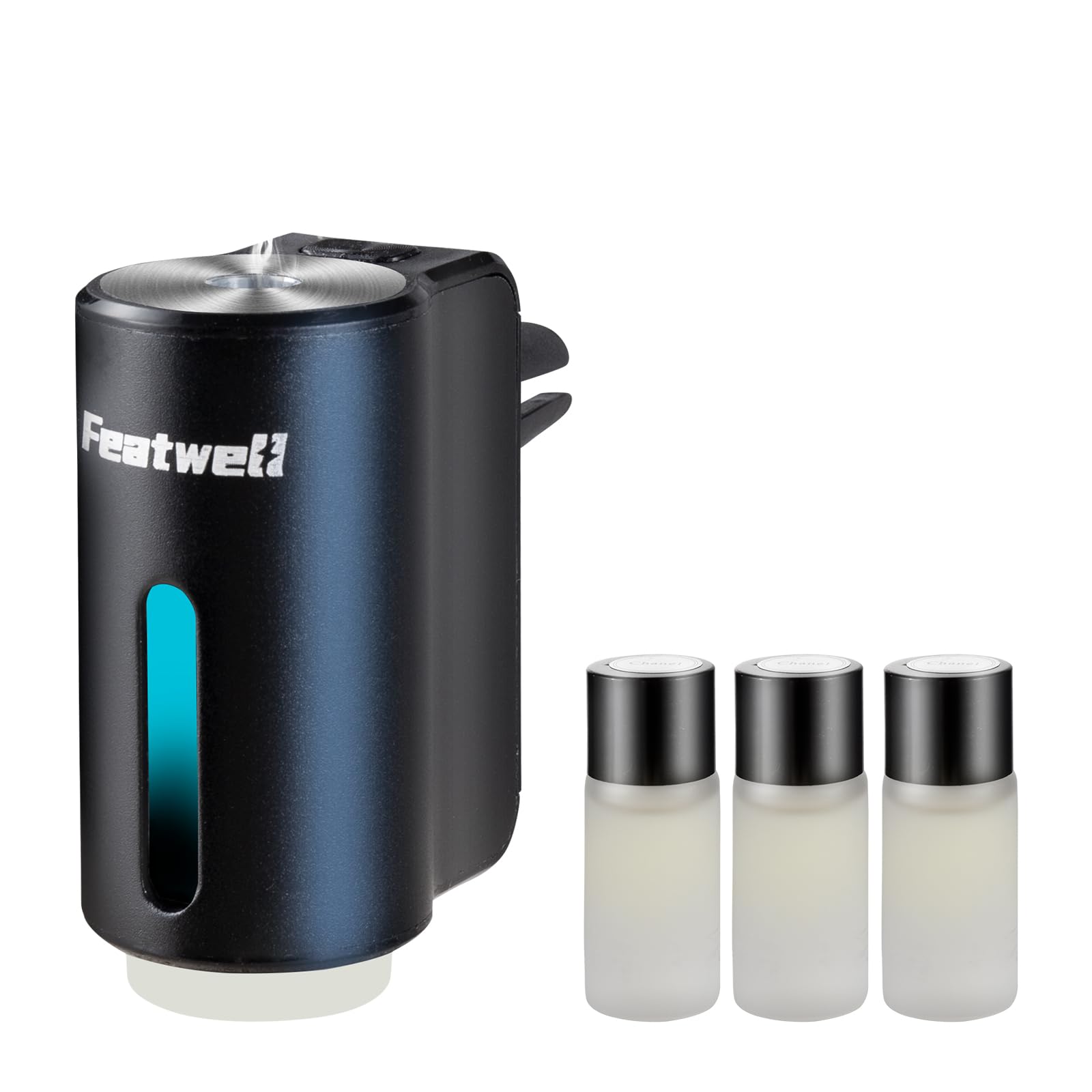 Featwell Car Aromatherapy/Fragrance Car Air Fresheners/Humidifier Essential Oil Diffuser For Vehicle (Black)