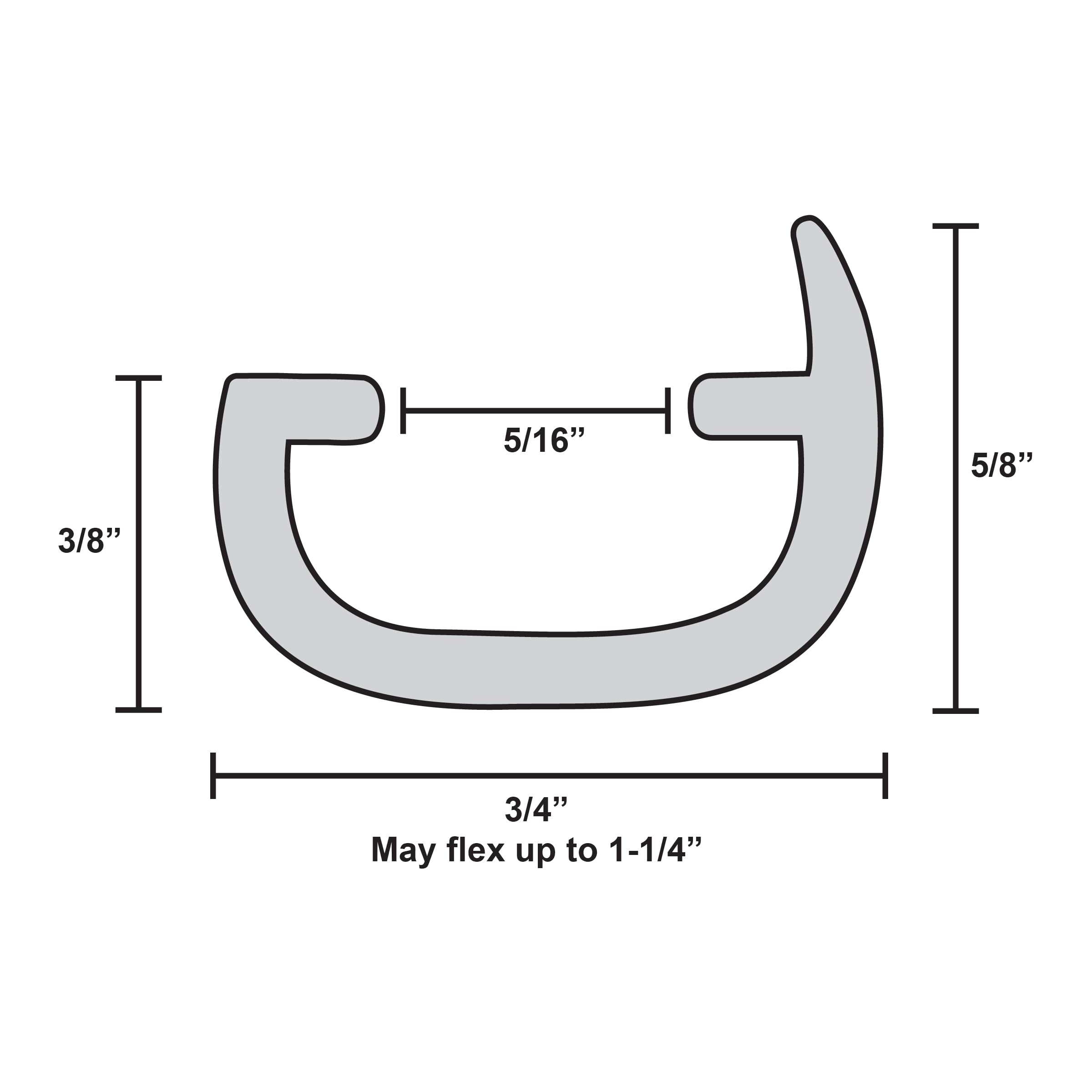 Automotive Authority White RV Marine Camper Vinyl 3/4 x 50' Trim Molding Flexible Screw Cap Cover (50 ft, White)