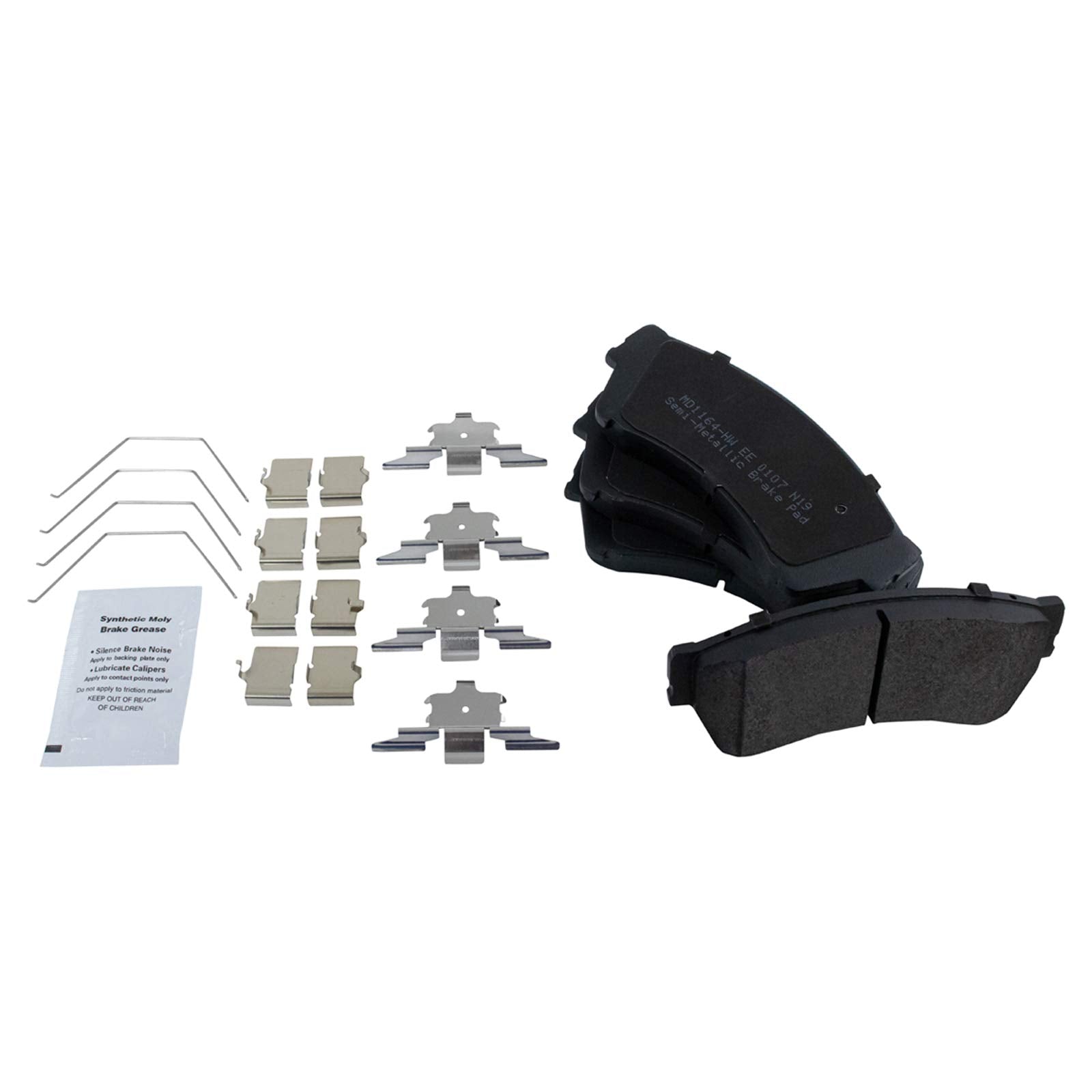Trq Front Brake Pad & Rotor Kit Brake Pads Brake Rotor Semi-Metallic Compatible With 2006-2012 Ford Fusion 2007-2012 Lincoln Mkz