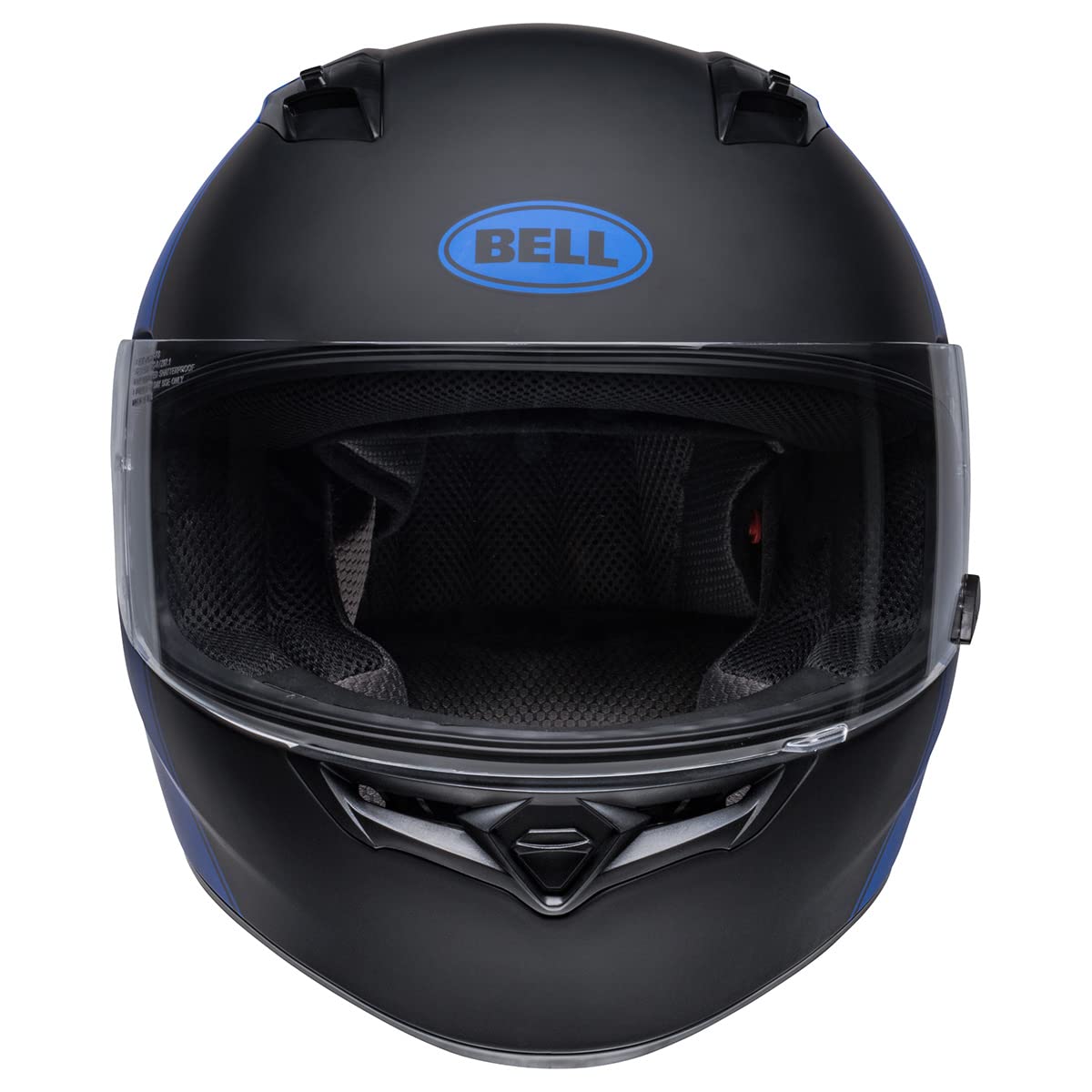 Bell Qualifier Full-Face Motorcycle Helmet (Ascent Matte Black/Blue/White - Large)
