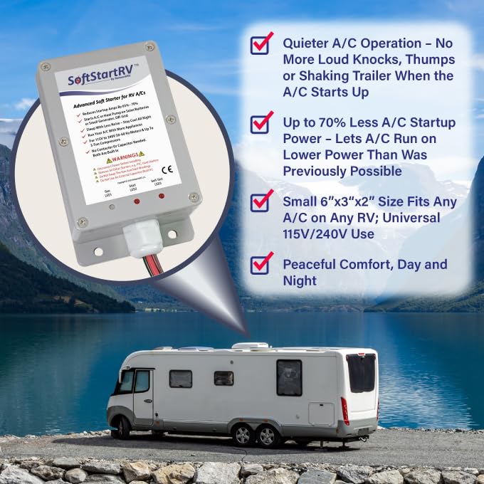 Softstartrv Rv Ac Soft Start Kit - Easy Start For Air Conditioner, 100% Waterproof, Trailer Camper, Motorhome Hvac - Pack Of 2
