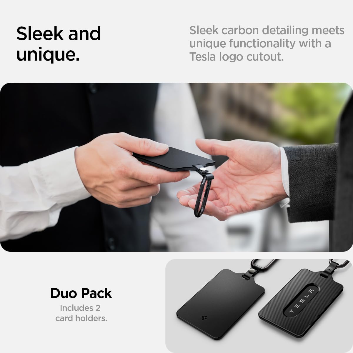 Spigen Card Holder Case Designed For Tesla Key Cards - 2 Pack