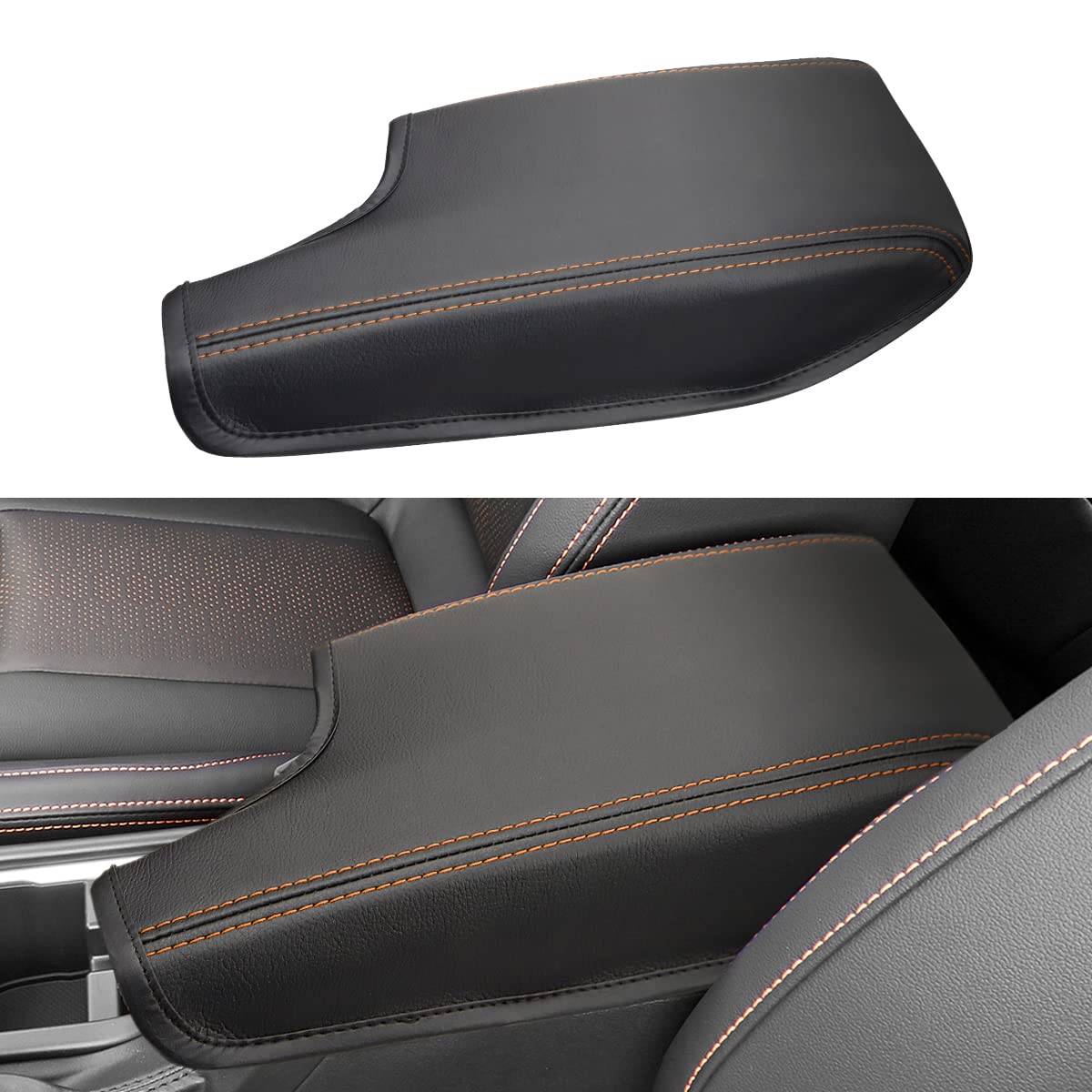 INTGET Car Center Console Armrest Cover for Subaru Crosstrek Accessories 2018 2019 2020 2021 2022 2023 Impreza 2017-2023 Leather