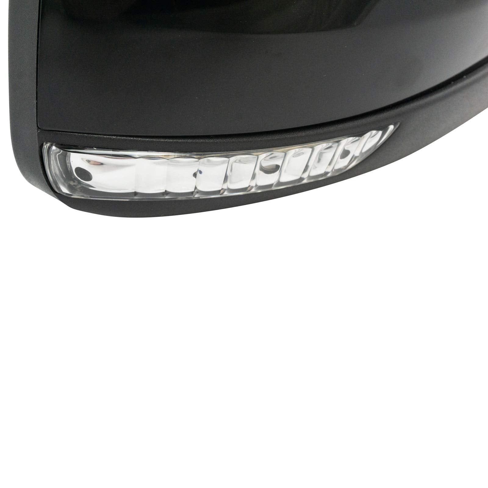 Trq Right Mirror With Memory Without Blind Spot Indicator With Black Cover Passenger Side Compatible With 2011-2018 Dodge Durang