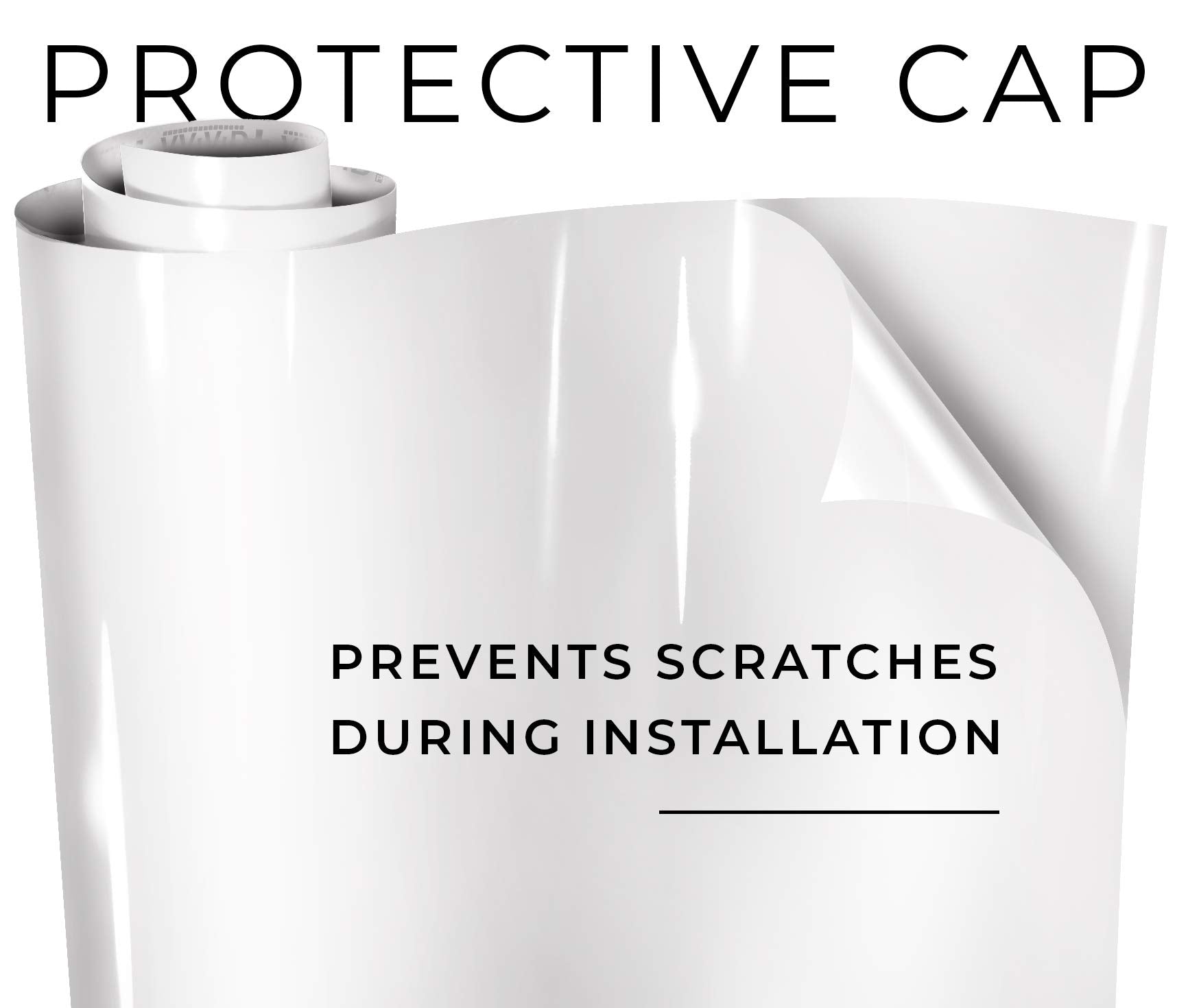 Vvivid+ Ultra Gloss Premium Vinyl Car Wrap Film (25Ft X 5Ft, Gloss White)