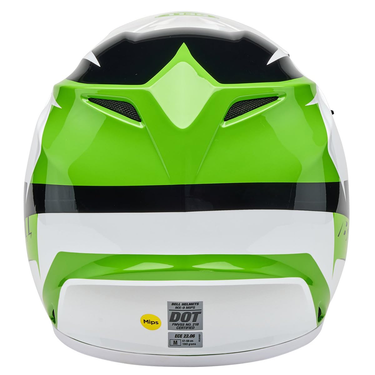 BELL MX-9 MIPS Dirt Helmet (Gloss Rift Green/White - 2X-Large)