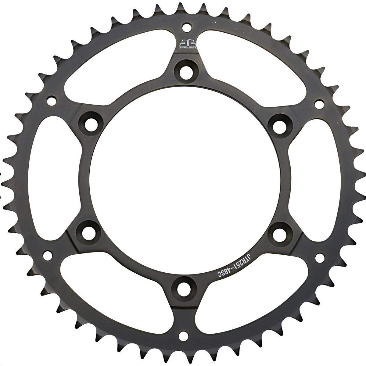 JT Sprockets JTR251.48SC 48 Tooth Steel Self Cleaning Rear Sprocket, 1