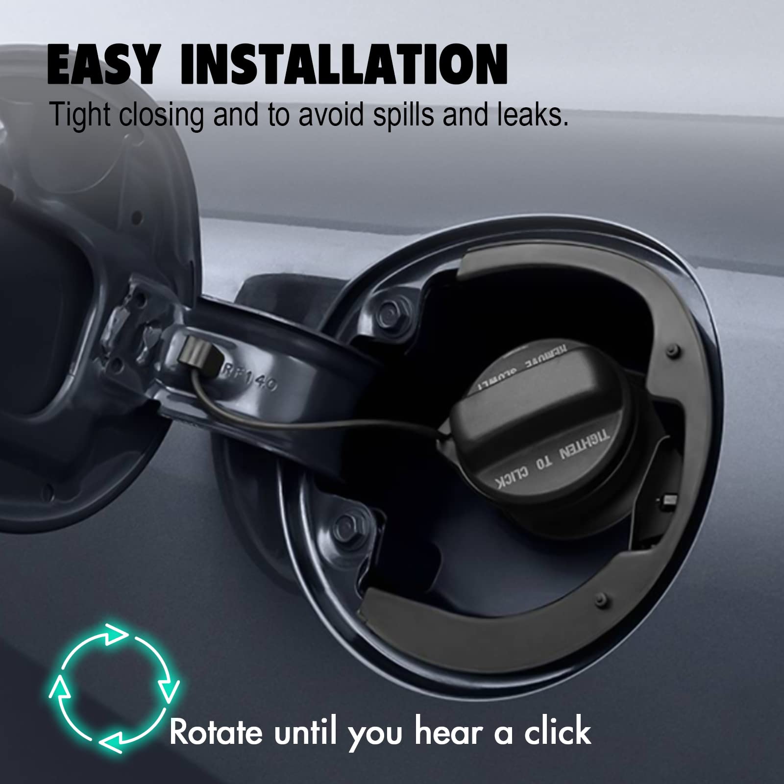 Gas Cap Fuel Cap For - 2006-2018 Honda Accord Civic Crosstour Cr-V Fit Hr-V Insight Odyssey Pilot 17670-T3W-A01