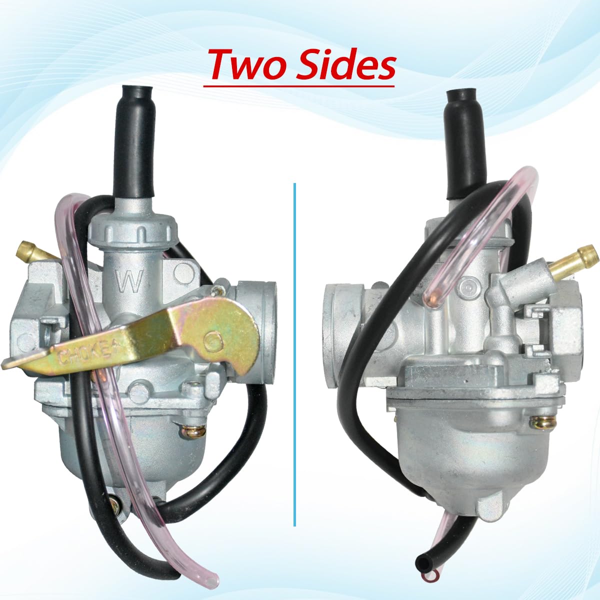 JDLLONG Carburetor for Honda CRF50F, Z50, XR50R - Mini Bike Replacement with Air Filter & Fuel Valve Petcock