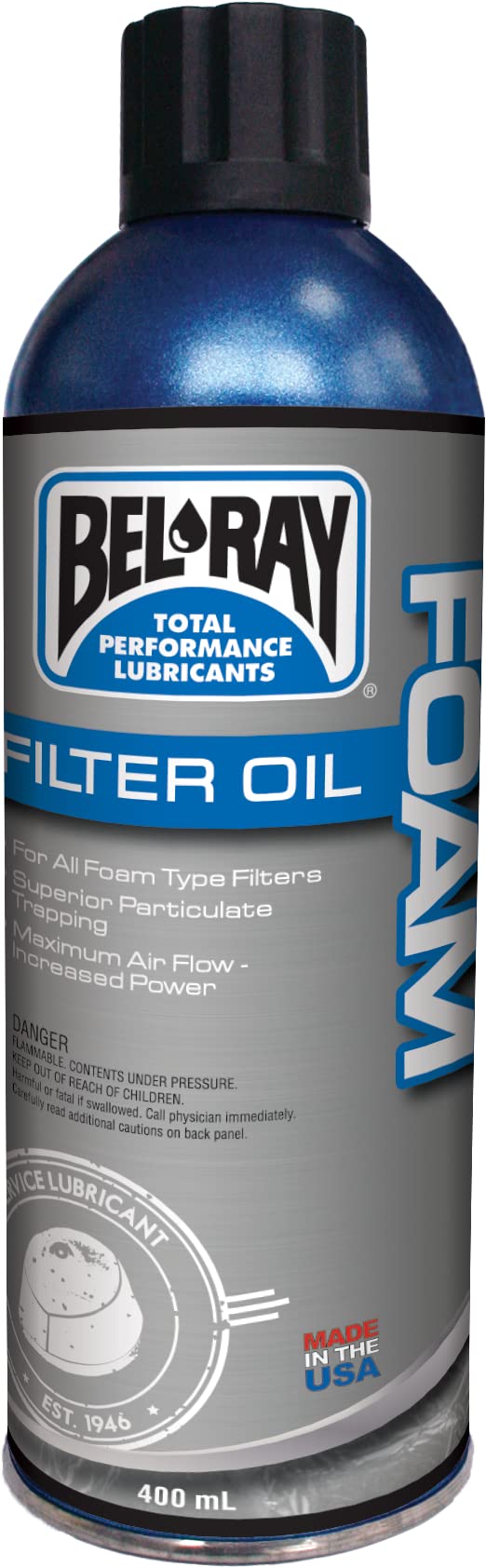 BelRay Foam Filter Oil Waterproof Spray 400ML