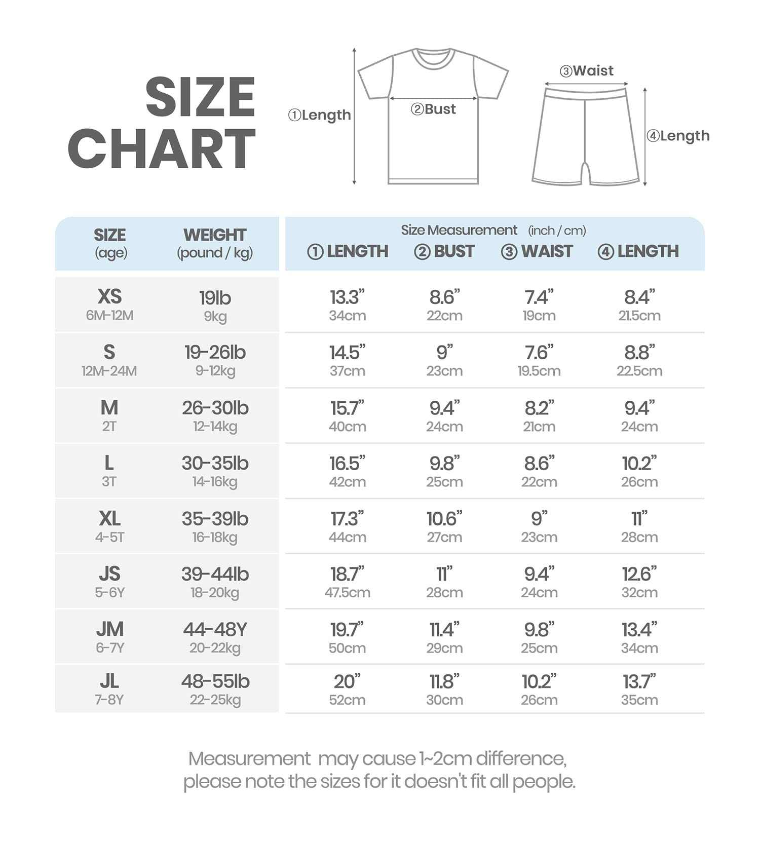 Avauma Newborn Baby Little Boys Girls Snug-Fit Pajamas Summer Short Sets Pjs Kids Clothes (Sblack)