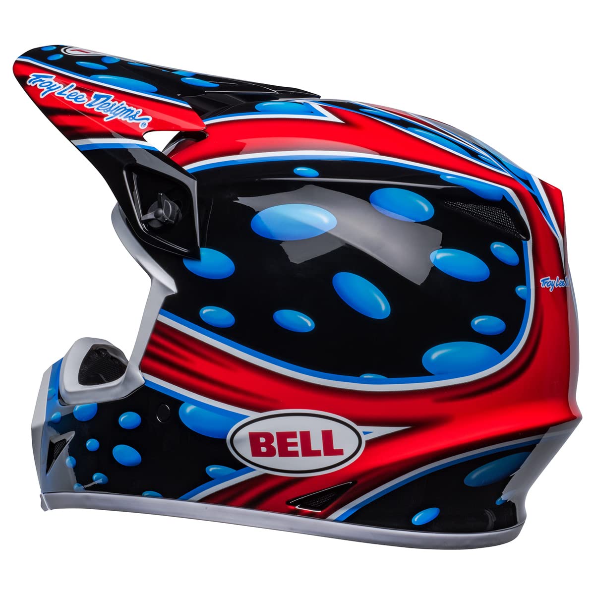 BELL MX-9 MIPS Dirt Helmet - XX-Large, Polycarbonate, McGrath Showtime 23 Gloss Black/Red