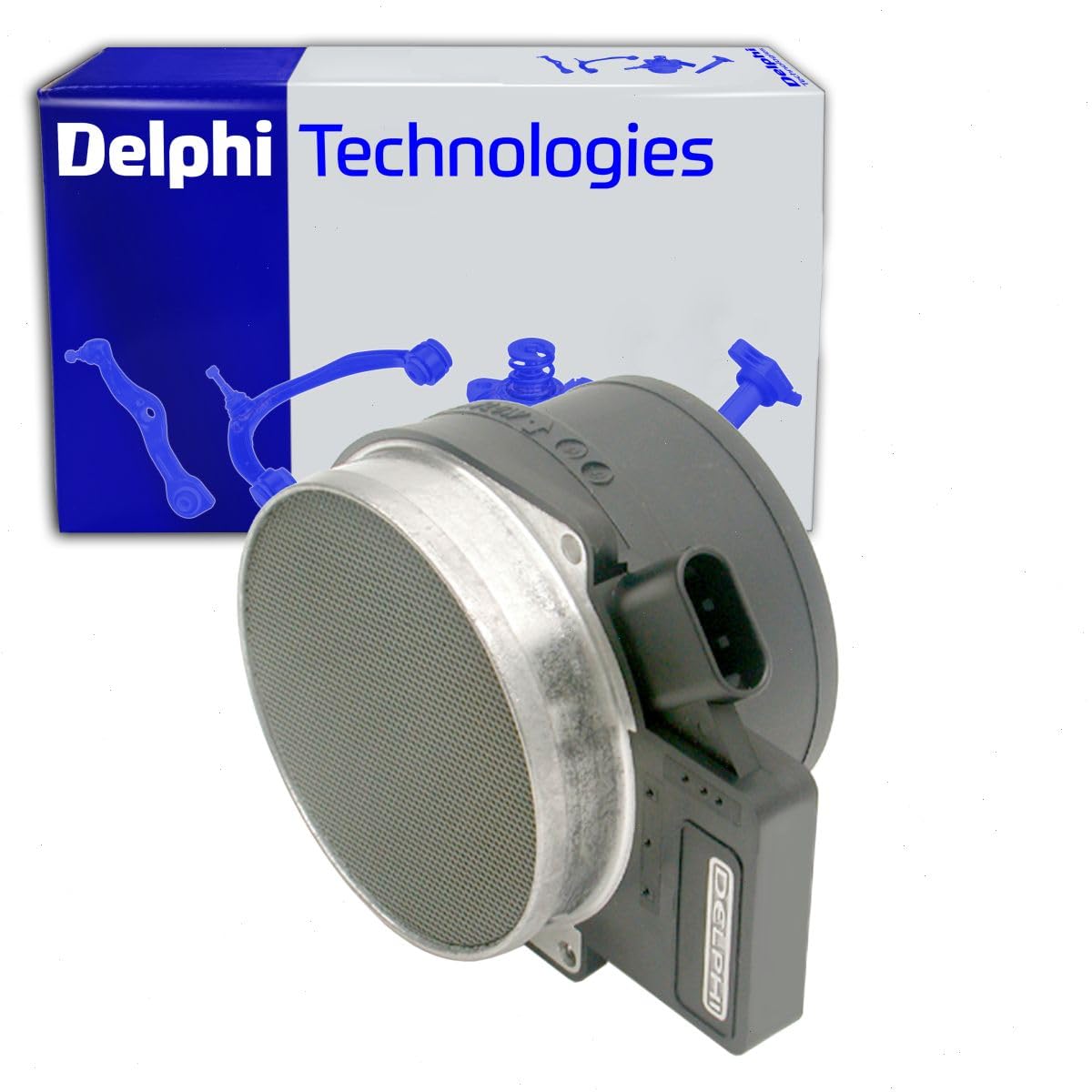 Delphi Mass Air Flow Sensor compatible with Chevrolet Silverado 1500 4.3L 4.8L 5.3L 6.0L V6 V8 1999-2006