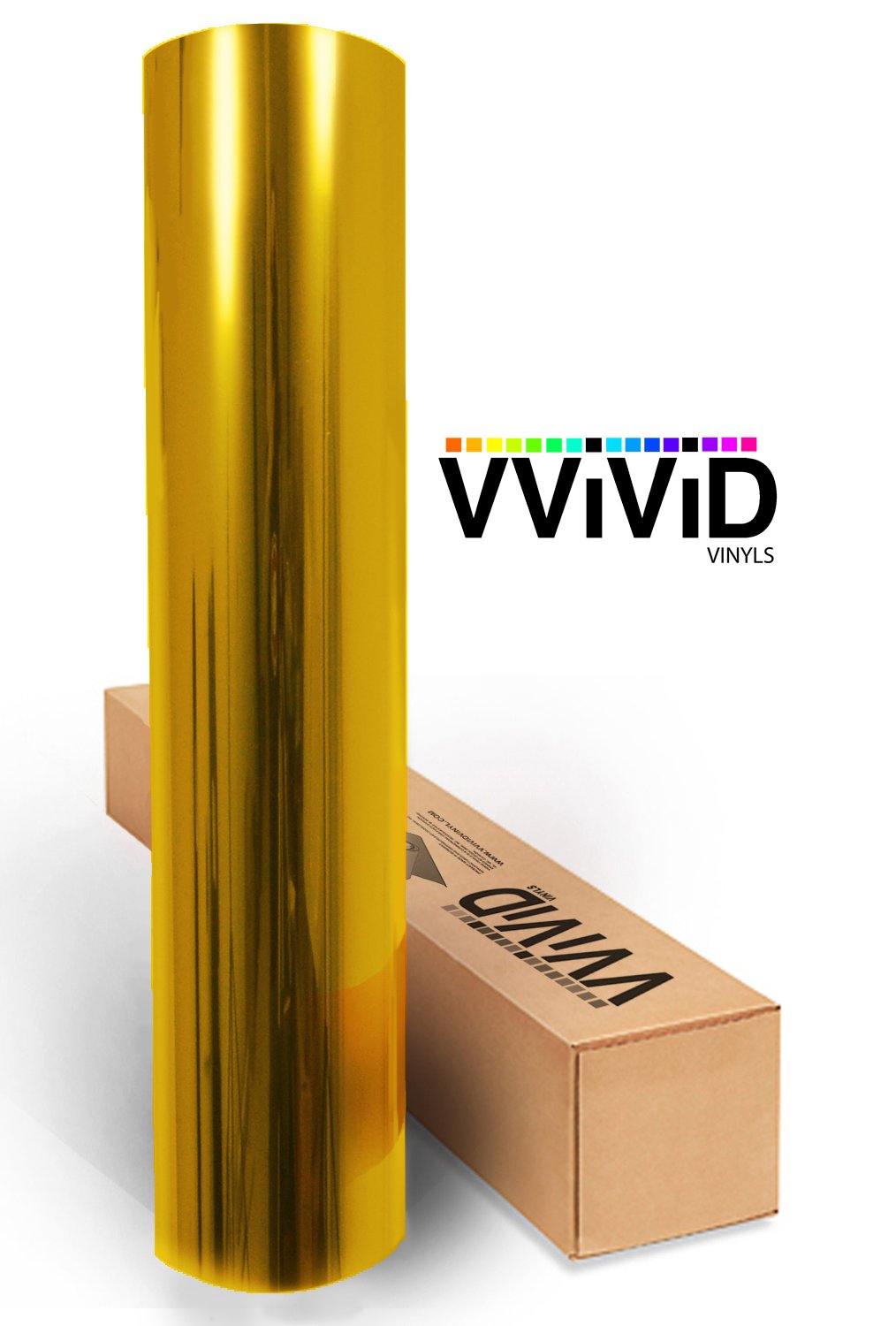 Vvivid Transparent Colorful Vinyl Window Tinting Sheets (10Ft X 5Ft, Yellow)