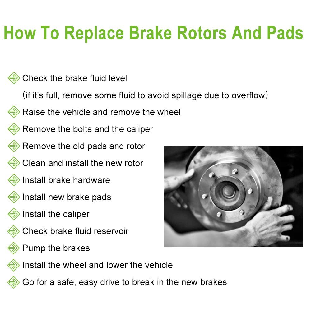 Ceramic Brake Pads Kit,Scitoo Brake Pads Front Fit For 2004-2008 For Chrysler Pacifica, D997