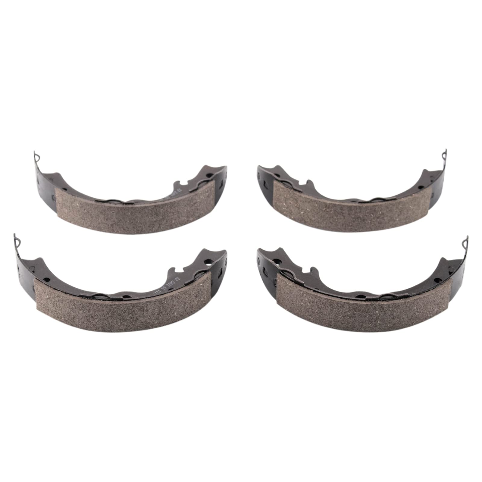 Trq Rear Brake Pad & Rotor Kit Brake Pads Brake Rotor Parking Brake Shoe Set Ceramic Compatible With 2015-2017 Subaru Wrx Sti