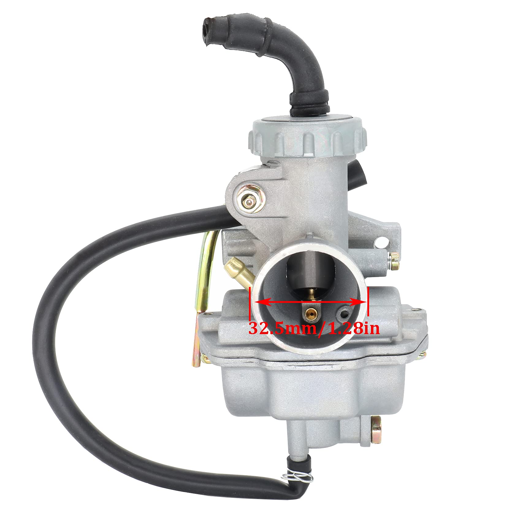 FYSHIQING PZ20 Carburetor for Kazuma Baja 50cc-125cc ATV, Go Kart, Dirt Bike - Includes 35MM Air Filter & Inlet Pipe Manifold