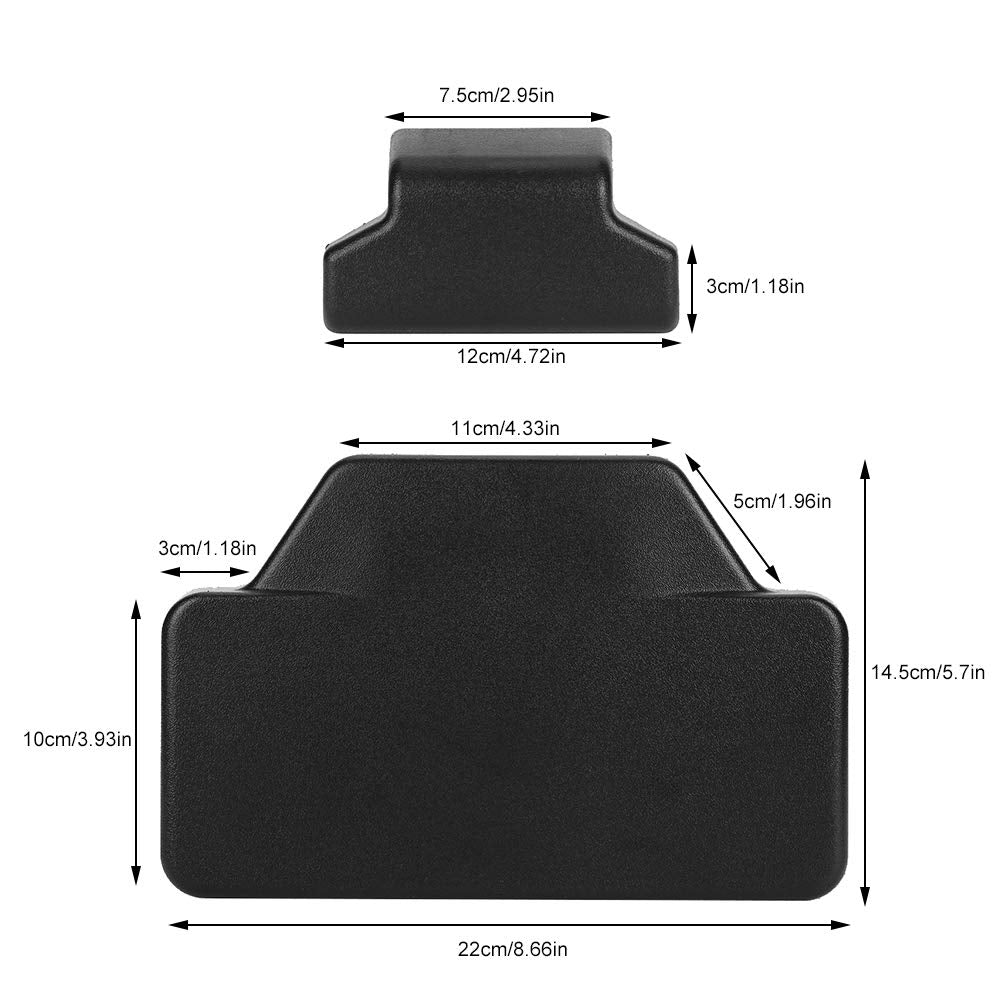 Motorcycle Back Pad, Motorcycle Rear Seat Pad Trunk Passenger Backrest For F800Gs For F800Gs Adv For R1200Gs For R1200Gs Adv (Black)
