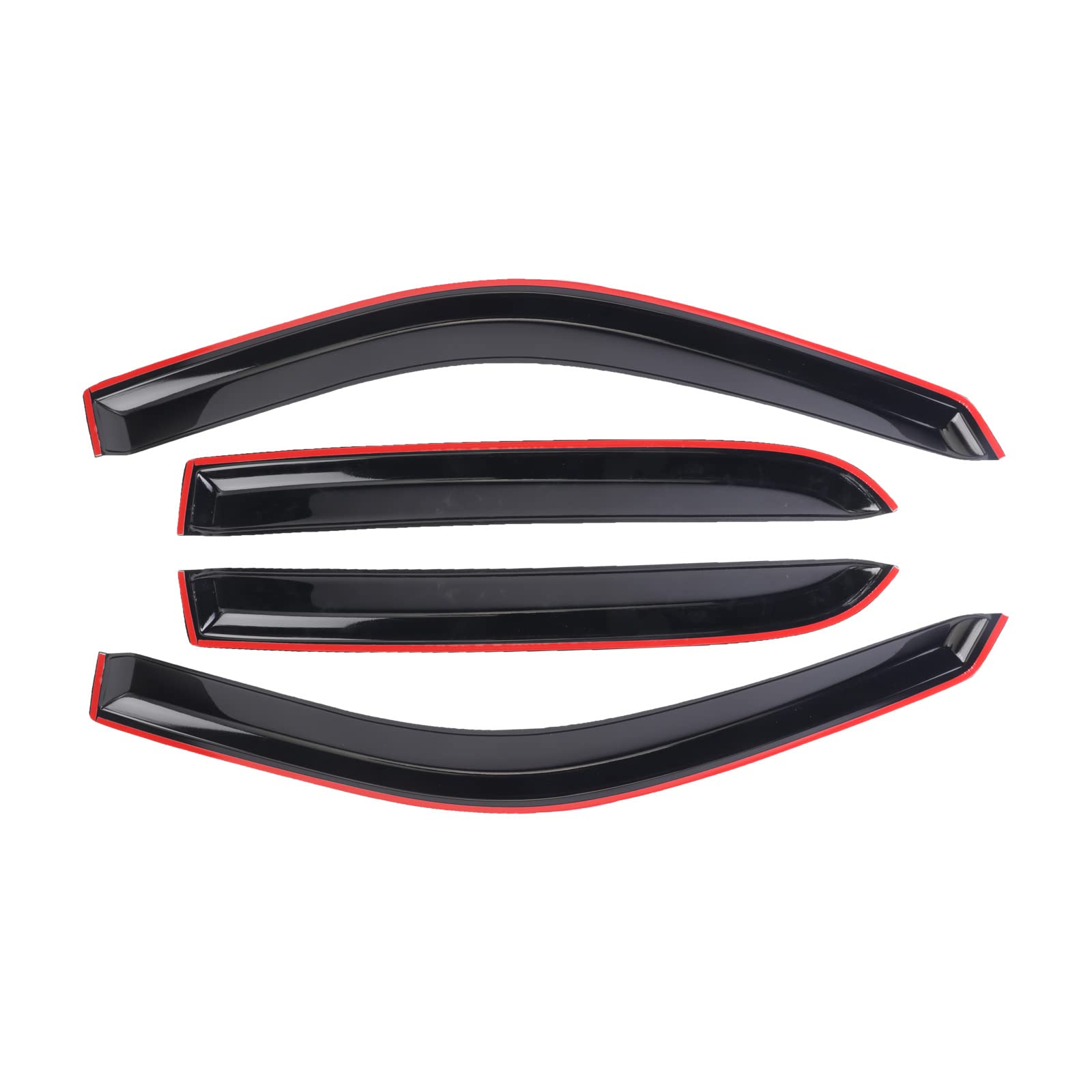 Sontian Window Visor Tape-On Side For 2009-2014 Ford F-150 Supercrew, Window Deflectors For Trucks Rain Guards, Window Visors Fo