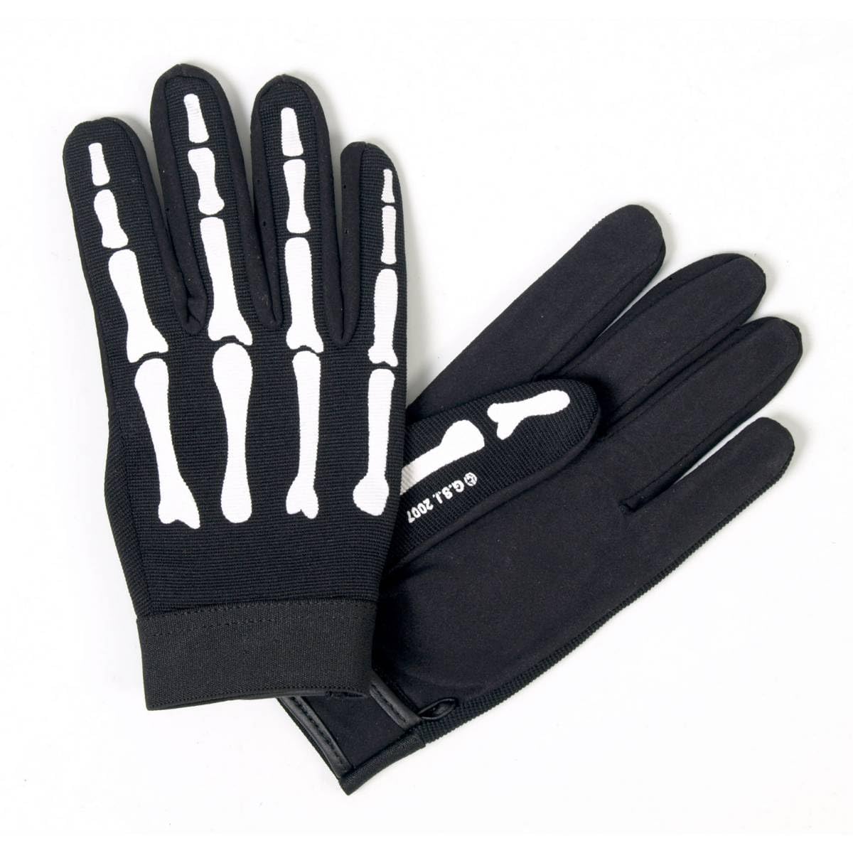 Hot Leathers Gvm2007 Skeleton Mechanic Gloves (Black, Xx-Large)