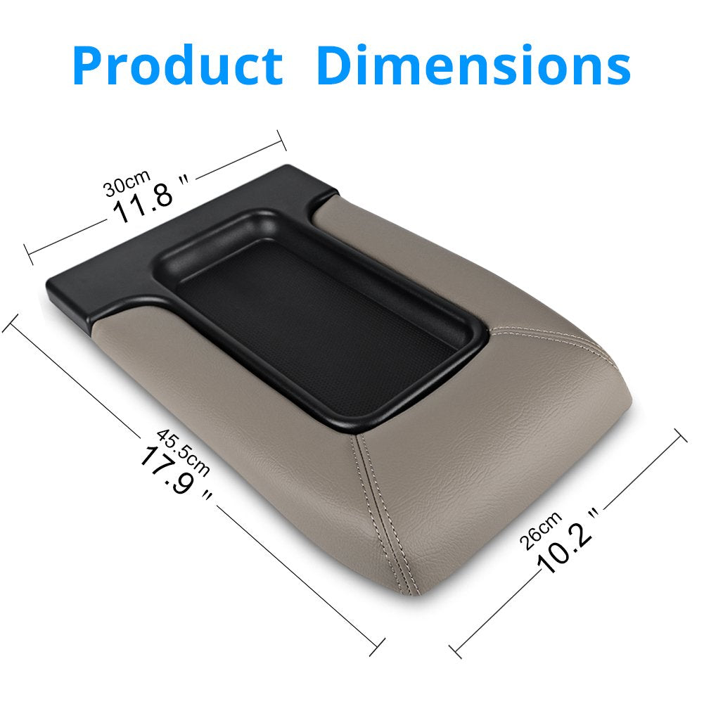 VANJING Center Console Lid Cover Armrest Kit Compatible with Cadillac Chevrolet GMC Pickup Truck Suburban Tahoe Silverado Sierra