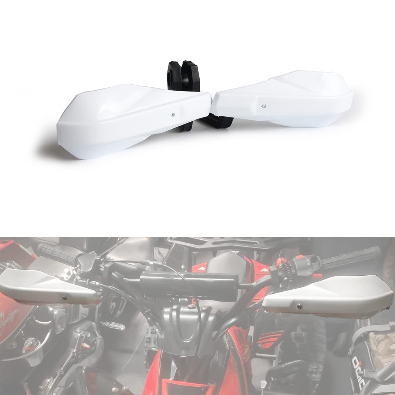 Anxin Motorcycle Plastic Handguards 7/8''22Mm And 1 1/8''28Mm Hand Guards Protector Protection For Motocross Dirt Bike Off Road
