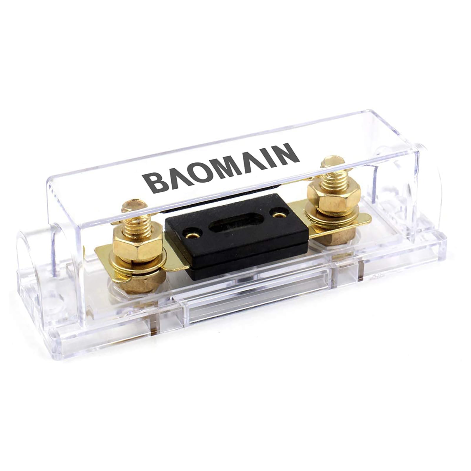 Baomain Anl Fuse Holder Kit With 200A Fuse - For Car Audio & 12V/24V Systems (200 Amp.)