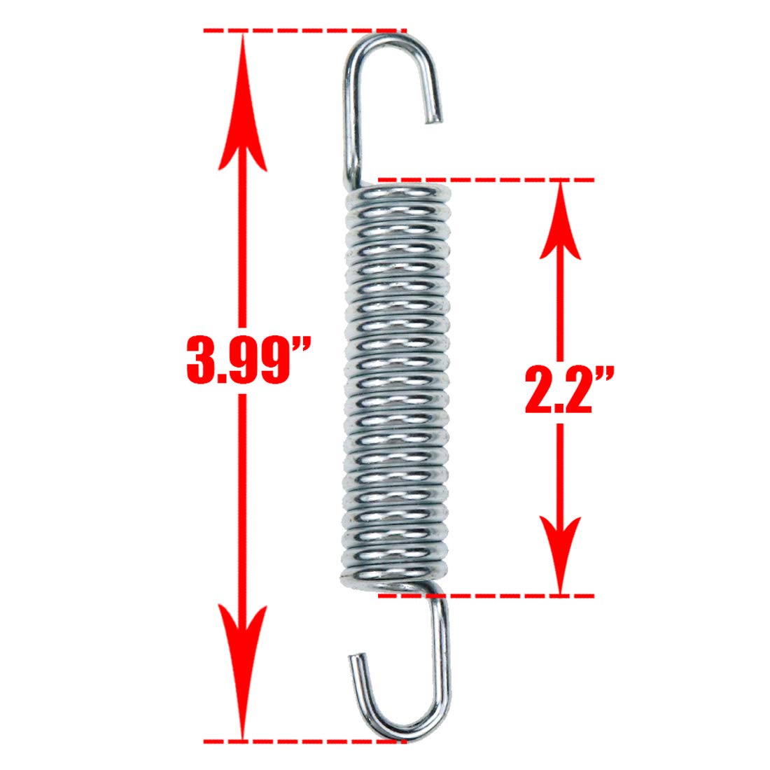 Modengzhe 3 Pcs Motorcycle Kickstand Return Spring Set, Side Stand Spring Brake Pedal Return Spring Brake Light Switch Spring