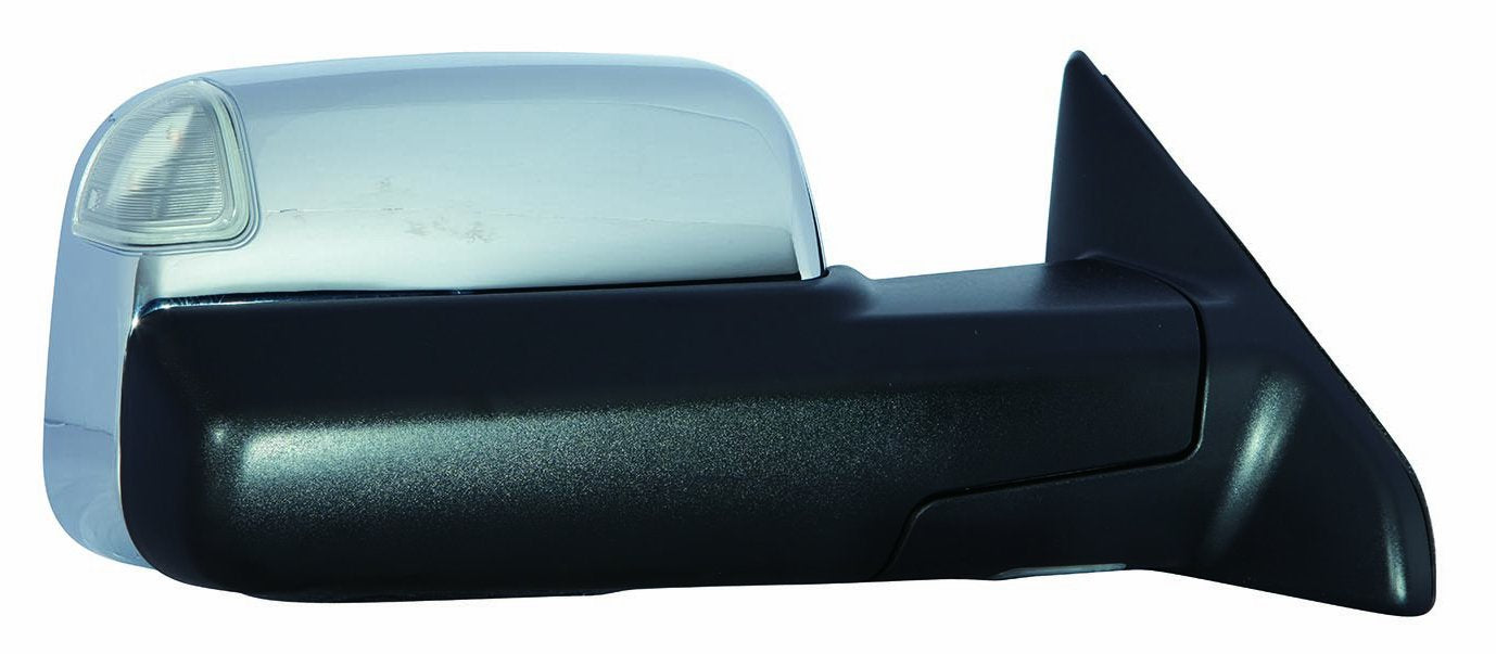 DEPO Chrome Heated Power Towing Mirror for Dodge RAM 1500/2500/3500 - Model 334-5419R3ECH1 with Memory, Turn Signal, Puddle Lamp