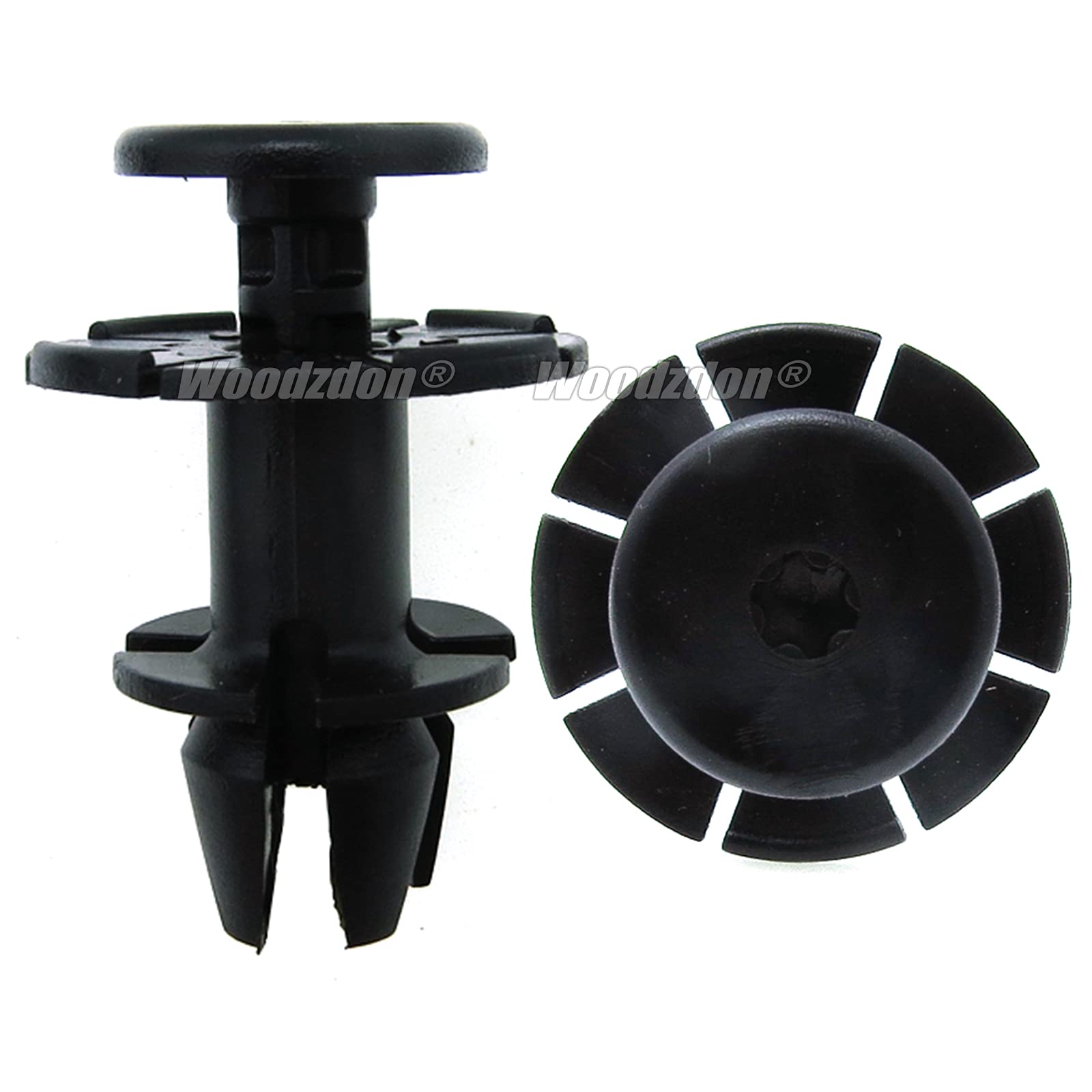 Woodzdon 20 Pcs Rocker Panel Moulding Clip Side Sill Skirt Trim Clip Wheelhouse Trim Retainer Fastener 07147122912 07147122913 F