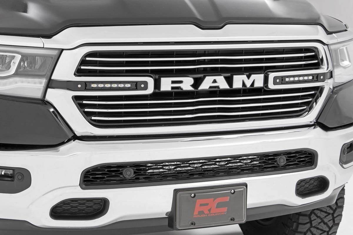 Rough Country 6" LED Grille Kit, Black Series, Aluminum, Model 70783 for 19-24 Ram 1500