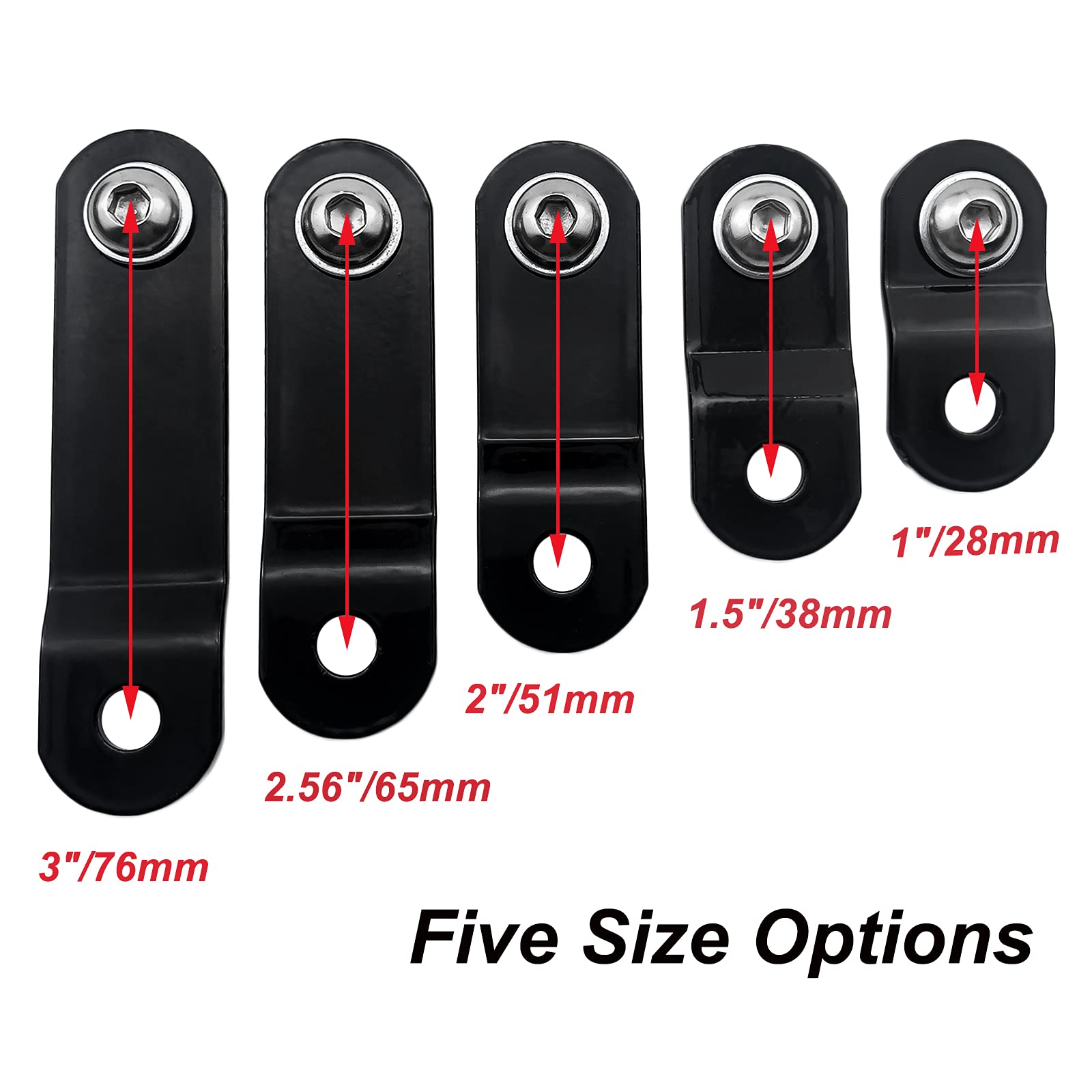 YIMOPART 3 Inches Motorcycle Gas Tank Lift Riser Kit - High Quality Steel for Harley Touring, Dynas 1999+, Sportsters 1995+, Softails 1999-200
